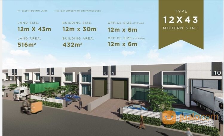 Gudang blessindo legok tangerang Gudang industri siap pakai