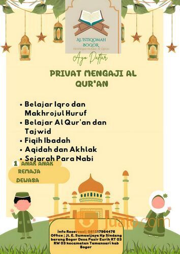 Jasa Privat Mengaji Al Qur'an