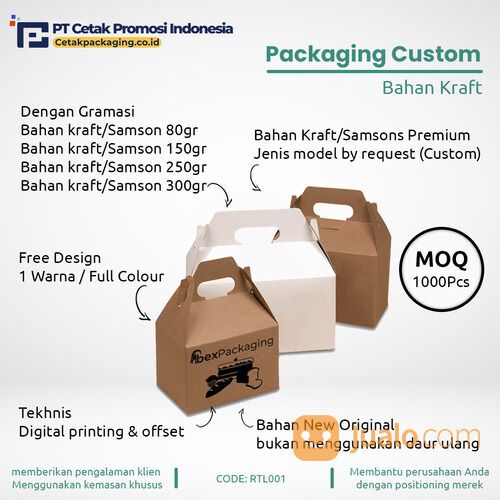 Cetak Box Hampers Packaging Kardus Packing Souvenir Bahan Kraft Kualitas Premium