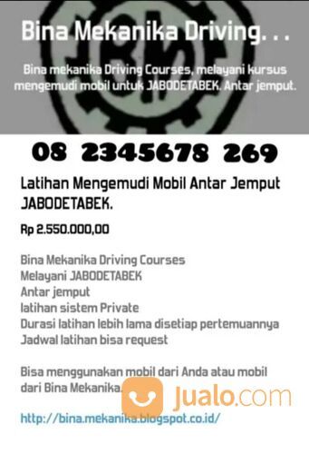 Kursus Stir Mobil Jemput Antar Free