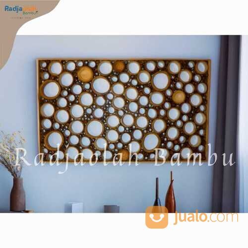 Wall decor Bambu Hiasan Dinding ruangan
