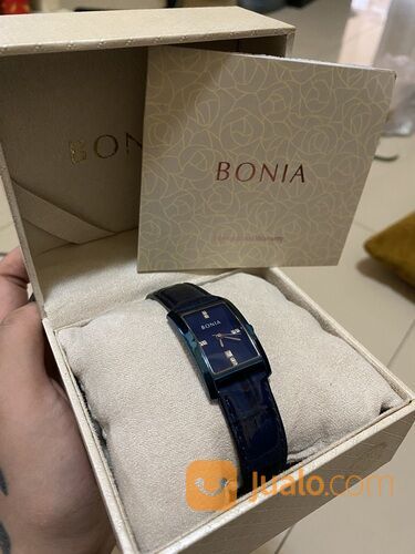 Bonia Feat Swarovski Women Watch Blue Navy Jam Tangan Wanita Original Garansi Resmi
