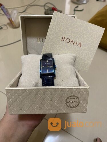 Bonia Feat Swarovski Women Watch Blue Navy Jam Tangan Wanita Original Garansi Resmi
