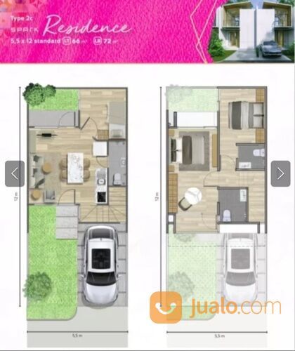 Rumah murah DP 0% lokasi depan Taman wisata Danau Meikarta