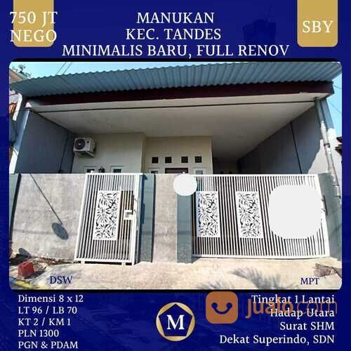 Rumah Minimalis Baru Manukan Tandes Dkt Superindo Pakal Benowo Sememi