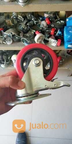 Roda troli karet nilon telfon 2 in - 12 in