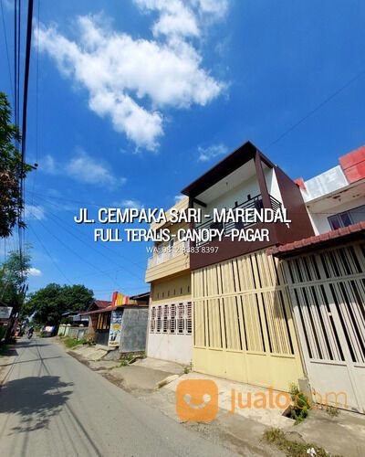 2 LANTAI 500 JUTAAN - JL. CEMPAKA SARI MARENDAL - PINGGIR JALAN BUKAN DALAM GANG