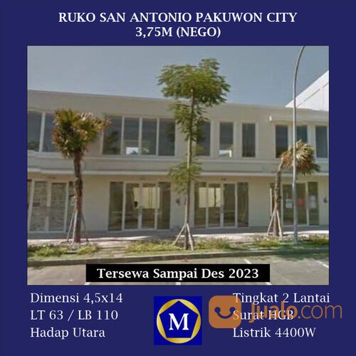 Ruko San Antonio Pakuwon City 2 Lantai Lokasi Strategis