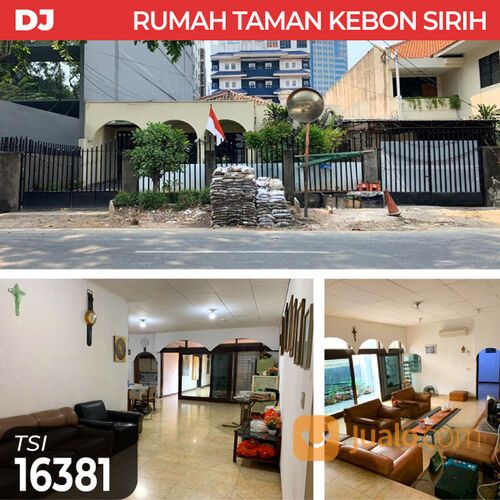 Rumah Taman Kebon Sirih, Jakarta Pusat, 16x43.5 m², 1½ Lt, SHM (TSI/16381)