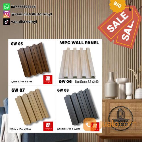 Kisi Kisi Treede WALLPANEL Wall Panel WPC YONGHUI Seri Kotak