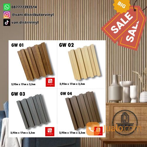 Kisi Kisi Treede WALLPANEL Wall Panel WPC YONGHUI Seri Kotak