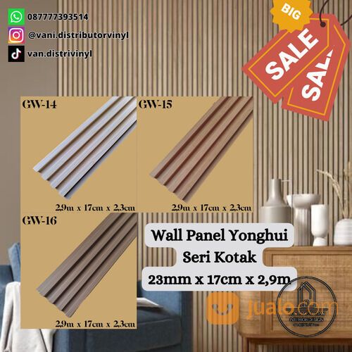 Kisi Kisi Treede WALLPANEL Wall Panel WPC YONGHUI Seri Kotak