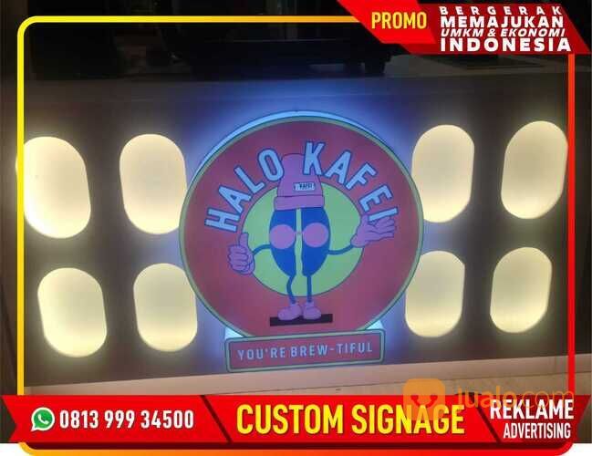 Logo Neon Box dan Custom Huruf Timbul Sumedang