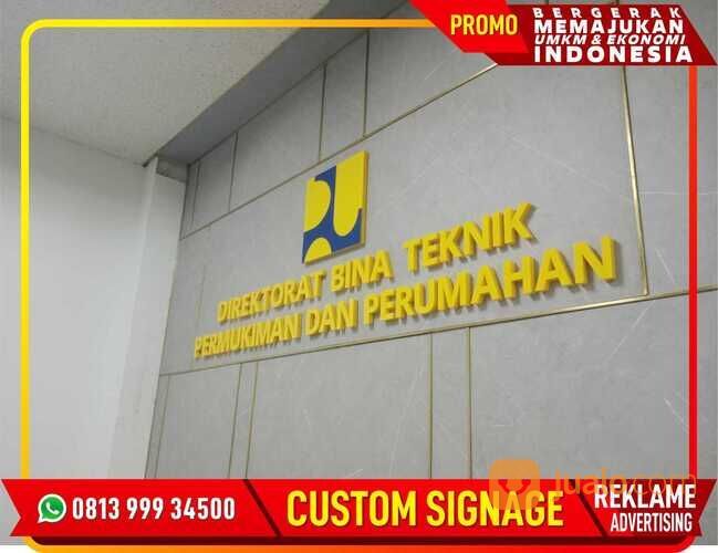 Papan Nama Huruf Timbul Akrilik Subang