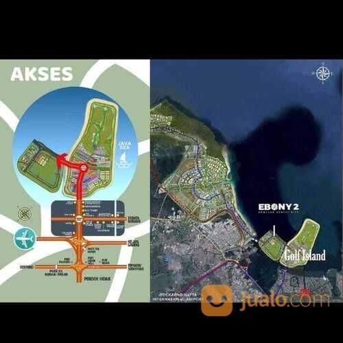 Ruko Soho Ebony SRD Golf Islans PIK Kawasan komersial 24 jam