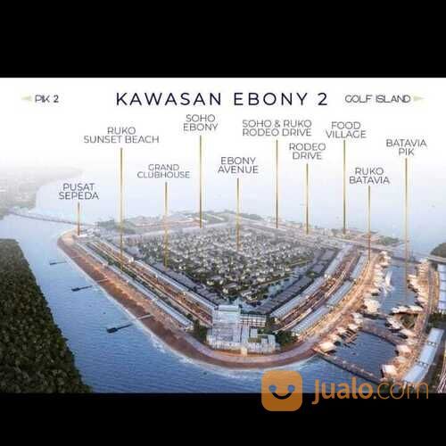 Ruko Soho Ebony SRD Golf Islans PIK Kawasan komersial 24 jam