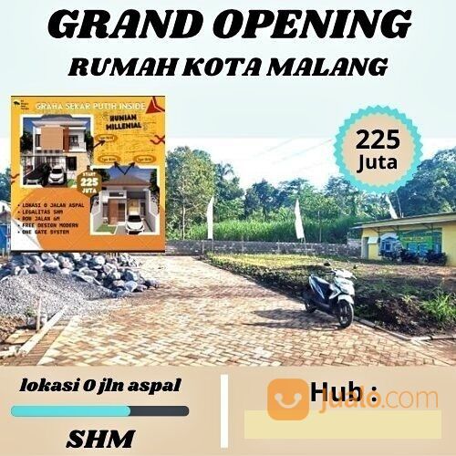 Rumah murah di Graha Sekar Putih Inside dekat GOR Ken Arok Malang