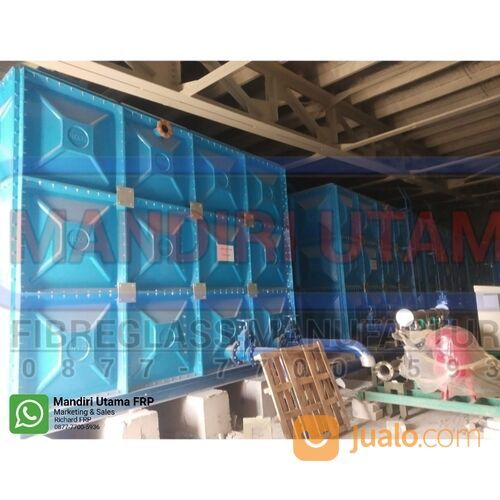 Tangki Air frp, Roof tank Kotak , Panel Fiberglass 24m3