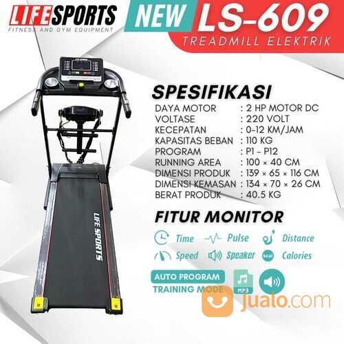 treadmill listrik 3 fungsi dengan fitur modern