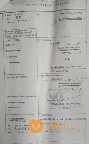 Tanah 12,5 are, FREE RUMAH 2 LT, Jl. Pulau Belitung Pedungan Denpasar