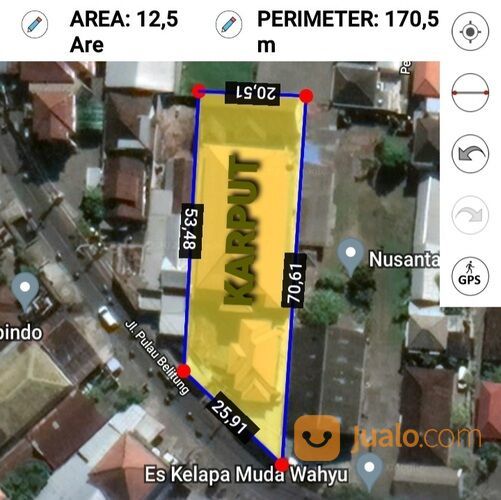 Tanah 12,5 are, FREE RUMAH 2 LT, Jl. Pulau Belitung Pedungan Denpasar