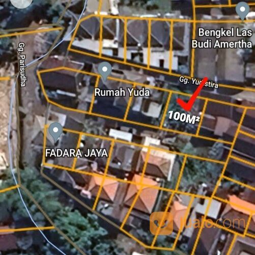 Tanah 1 are, Jl. Raya Muding Gg. Parisudha Kerobokan Kaja Kuta Utara