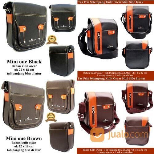 Sling bag Tas Kulit selempang Pria Boxy Oscar Mini