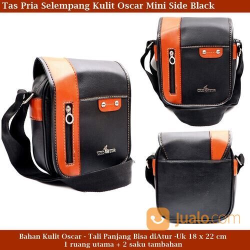 Sling bag Tas Kulit selempang Pria Boxy Oscar Mini