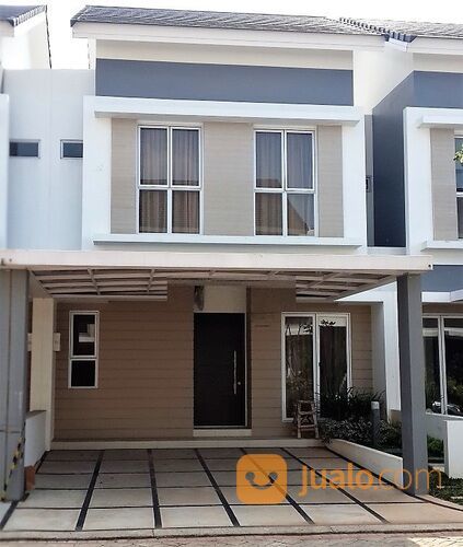 Rumah siap huni 2 lantai lebar 7x25 type 4KT Cluster Palm Spring JGC Jakarta Gar den City Cakung