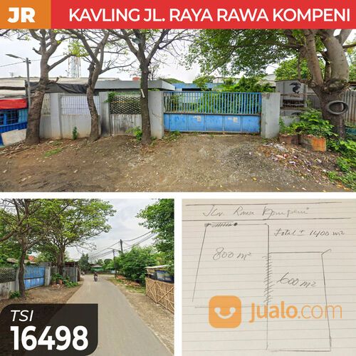 (TSI/16498) Kavling Jl. Raya Rawa Kompeni, Benda, 1.400 m², SHM