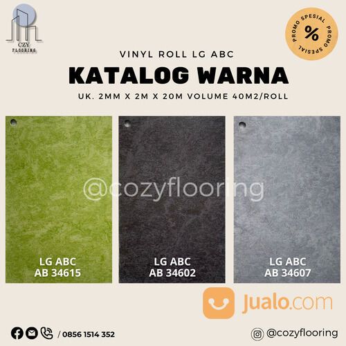 Vinyl Roll LG Hausys ABC Anti Bakteri Tebal 2mm