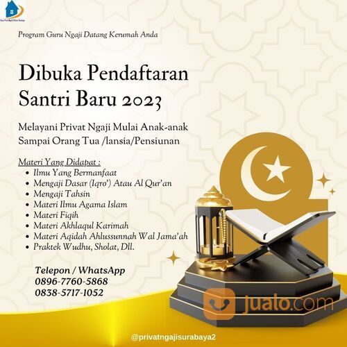 TERPERCAYA!!!, 0896-7760-5868 BELAJAR MENGAJI PRIVAT DI SURABAYA, SIDOARJO, DAN GRESIK