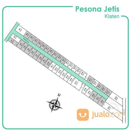 Tanah Murah Jetis Barat Kantor Pemda