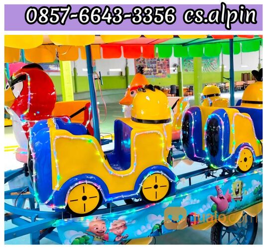 Kereta minion rel panggung odong odong Baru