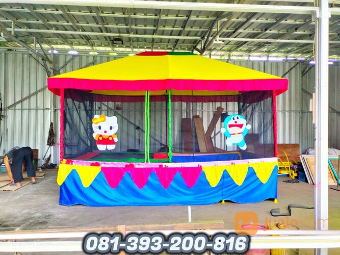 trampolin kotak odong - odong