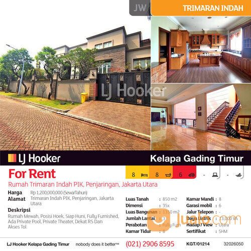 Rumah Trimaran Indah PIK, Penjaringan, Jakarta Utara