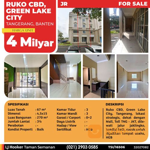 (TSI/16506) Ruko CBD, Green Lake City, 4.5x15 m², 3½ Lt, HGB