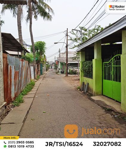 (TSI/16524) Rumah + Kavling Gondrong Sebrang, Tangerang, 10x20 m², 1 Lt, SHM