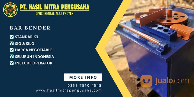 SEWA ALAT PROYEK BAR BENDER KOTA TARAKAN / 0851-7510-4545