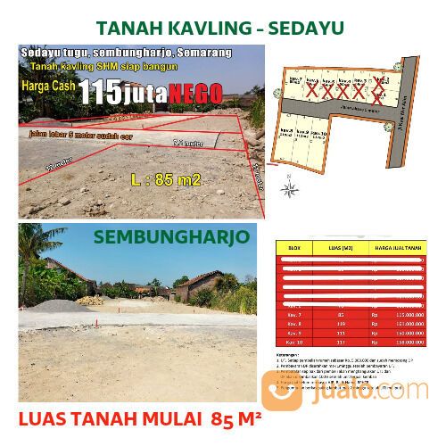 Tanah kavling murah di sembung harjo semarang timur