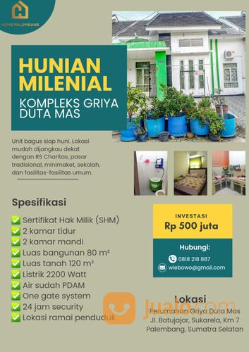Rumah Griya Duta Mas Palembang