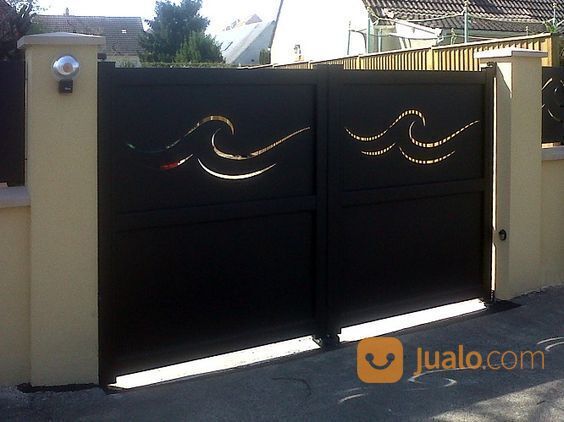 pager besi plat laser cutting minimalis