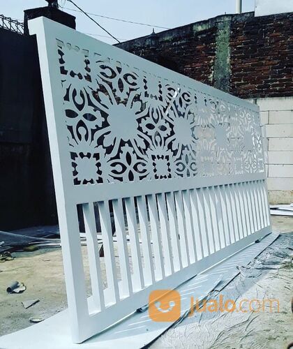 pager besi plat laser cutting minimalis