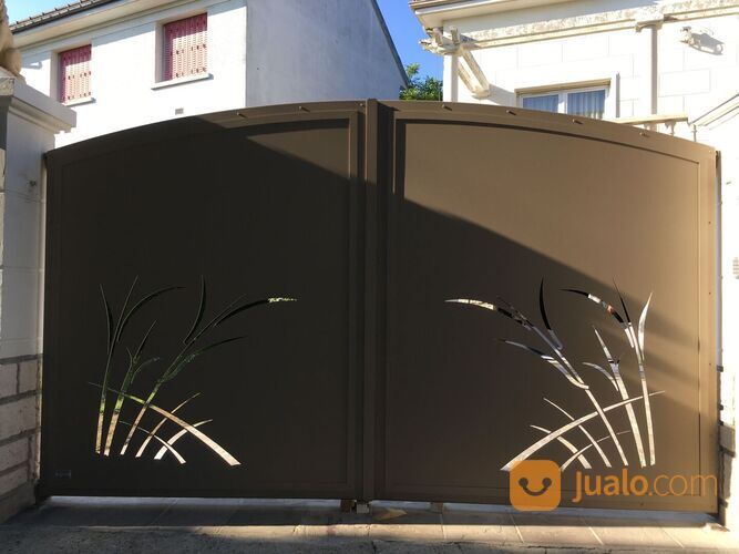 pager besi plat laser cutting minimalis