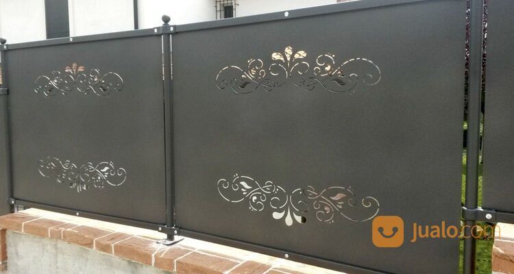 pager besi plat laser cutting minimalis