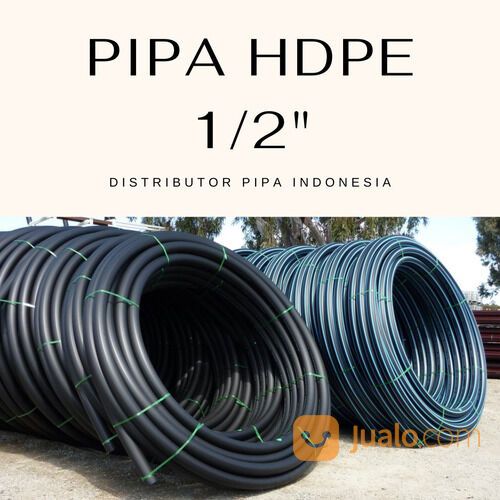 PIPA HDPE ATAU PIPA HITAM LENTUR UKURAN 1/2"