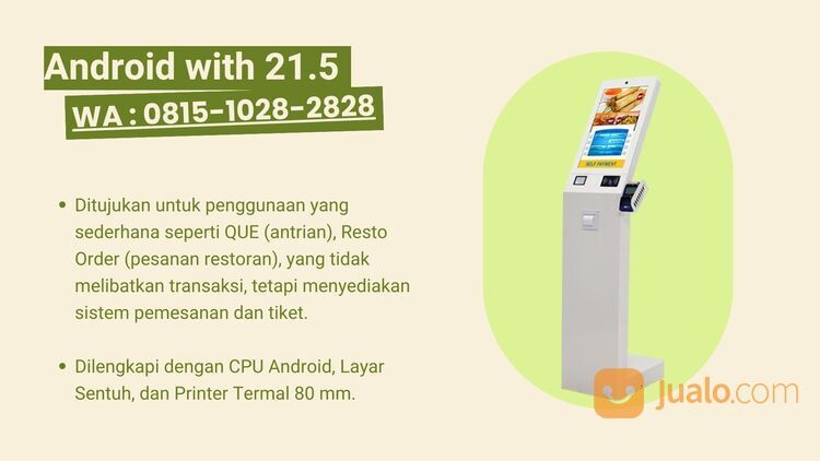 Promo! Self Sercive Kiosk Terbaik Jakarta, WA : 081510282828, contoh kiosk