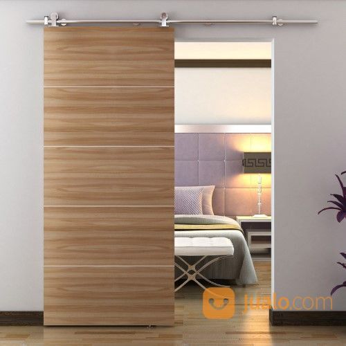 pintu geser kayu