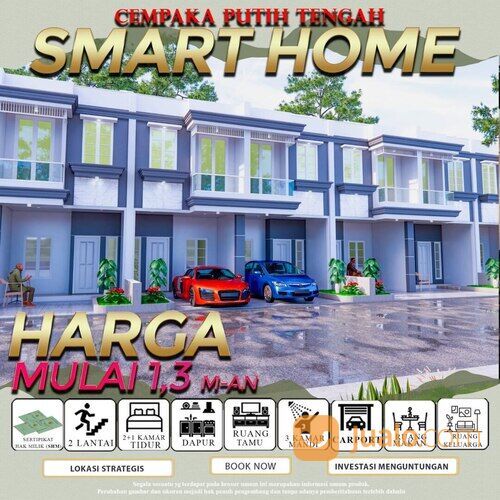 Rumah Mewah Baru dan Modern di Cempaka Putih Tengah belakang gedung gudang garam, Jakarta Pusat