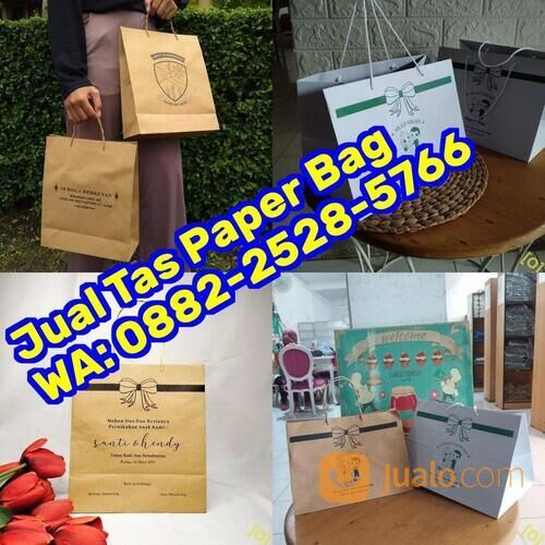0882_2528_5ᜪϬϬ (WA) Contoh Tas Kertas Tas Kertas Murah Warna Putih